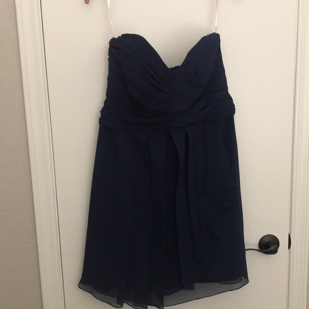 David’s bridal navy dress